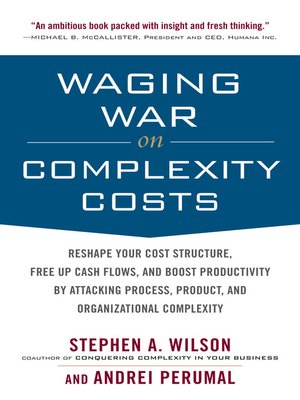 cover image of Waging War on Complexity Costs